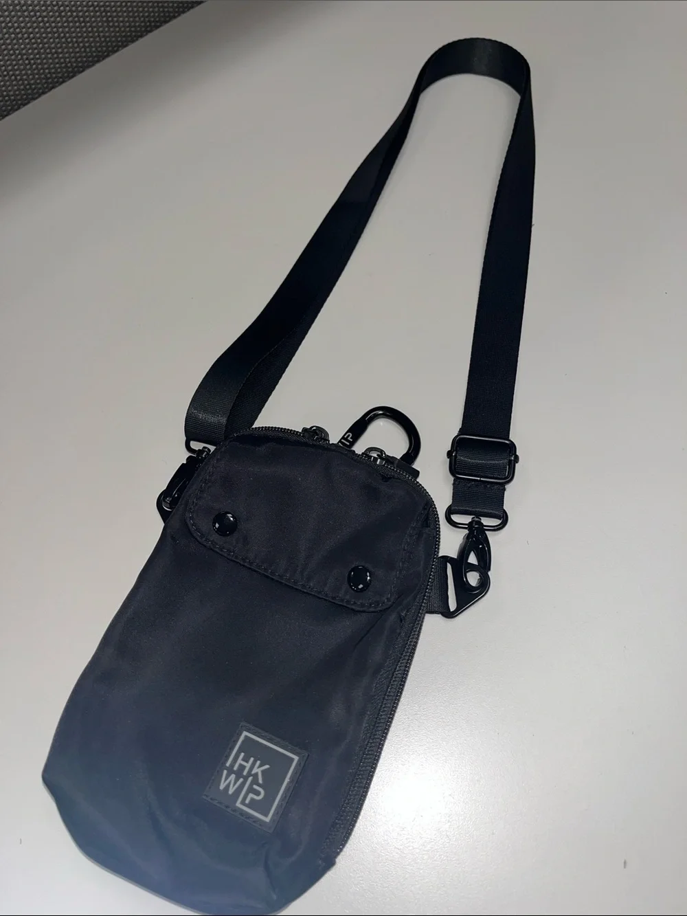 HKWIP Black Nylon Excelsior Anti-Theft Everyday Crossbody Bag